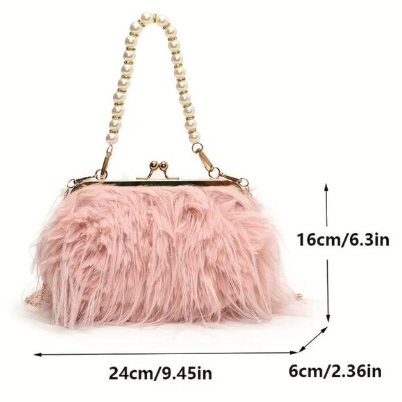 LUSH PINK EVENING BAG - Picture 2 of 3